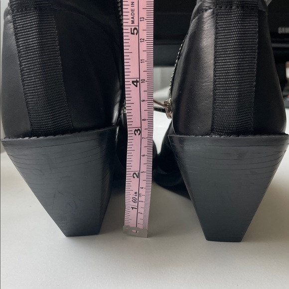 Zara Black Leather Women's Boots - Picture 9 of 12
